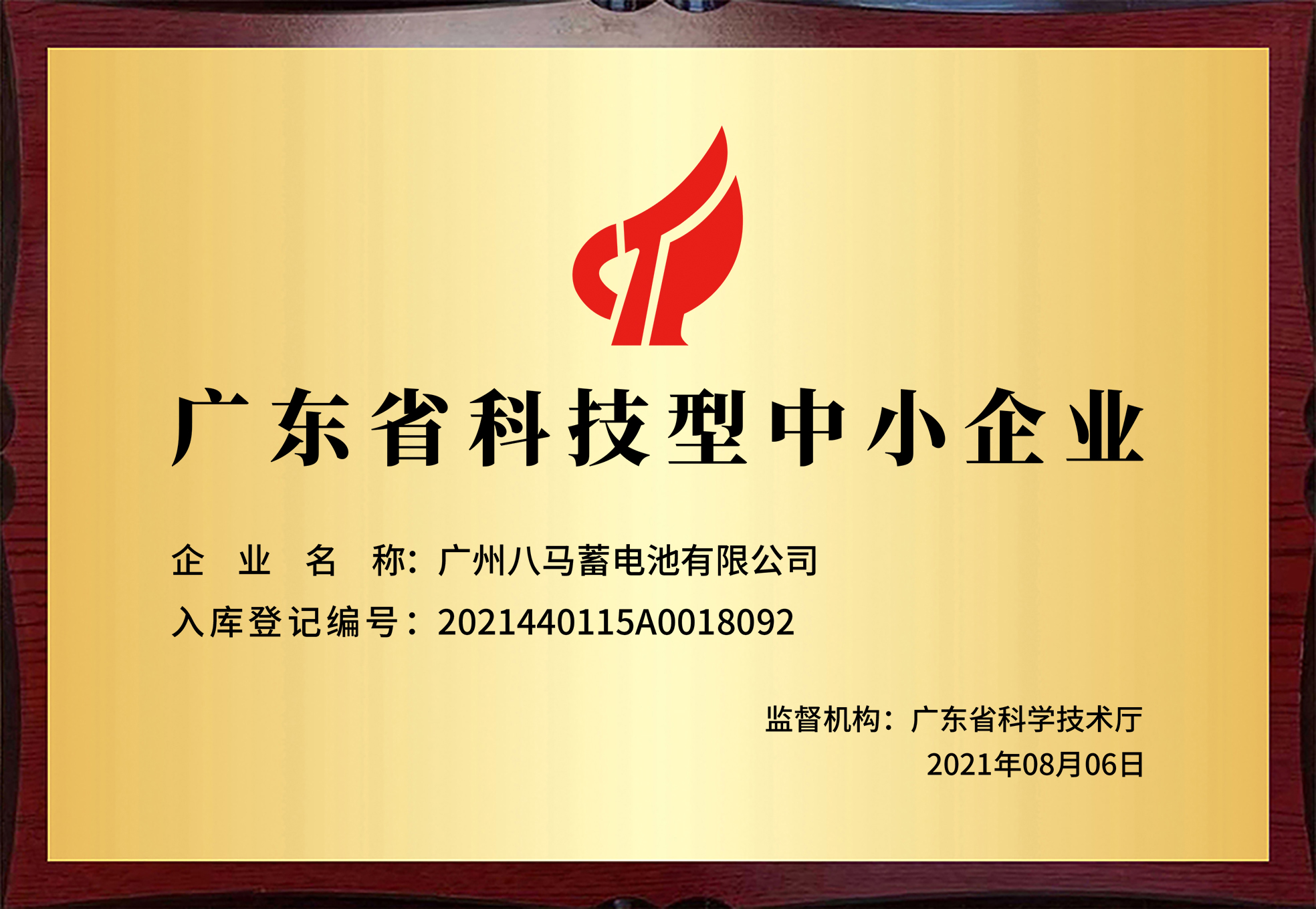 China Tech Enterprises Certificate