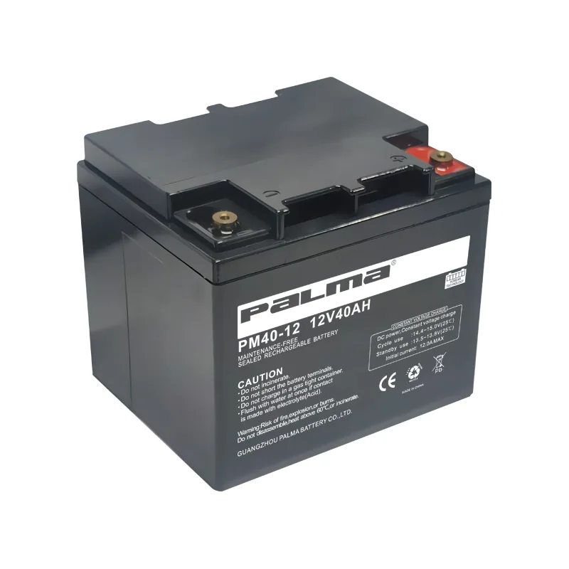 PALMA 12V 40Ah VRLA Backup UPS Solar Battery front view