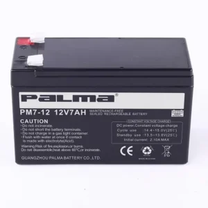 PALMA PM7-12 12V 7Ah Battery PM7-12 for Electric Vehicles and Solar Systems product image