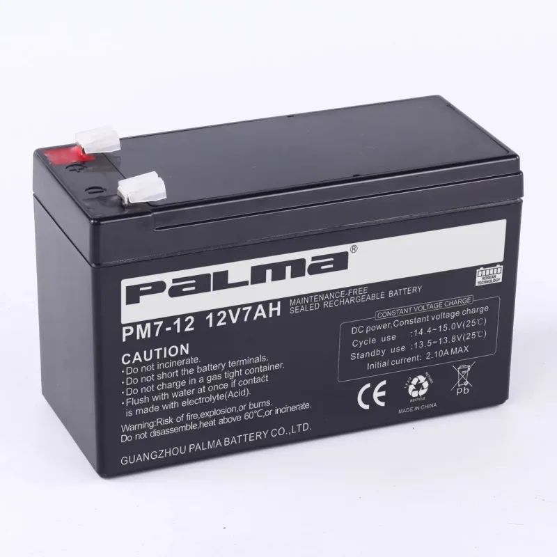 PALMA PM7-12 12V 7Ah Battery PM7-12 for Electric Vehicles and Solar Systems