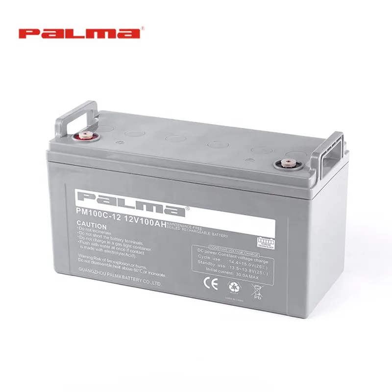 PALMA Sealed Lead Acid Maintenance-free Solar Inverter Battery 12V 100Ah PM100C-12