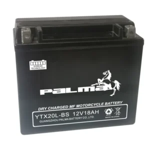 PALMA YTX20L-BS Lead Acid Dry Battery For Motorcycle front view